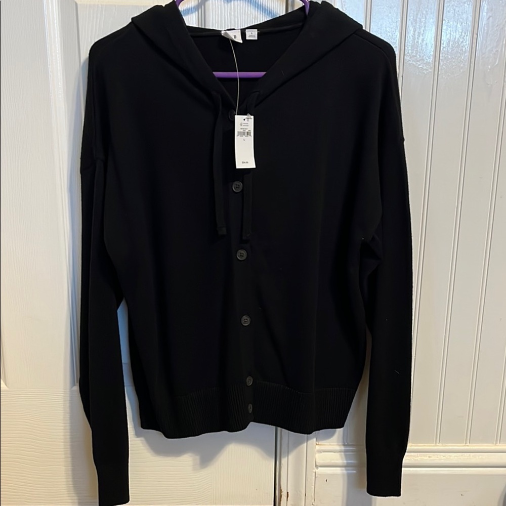 Black Lightweight Knit Cardigan